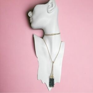 ▶️ Kendra Scott ◀️ Green Jasper Annora Lariat Necklace